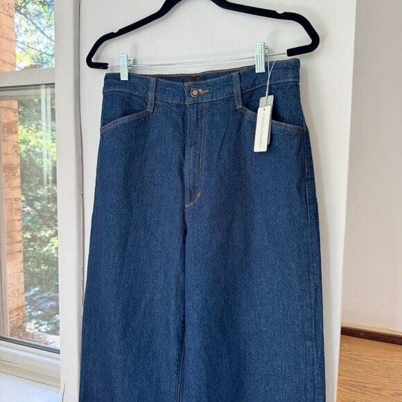 NWT Favorite Daughter Mischa High Rise Wide Leg Jeans Denim in Pepper Blue 30 - Picture 9 of 16